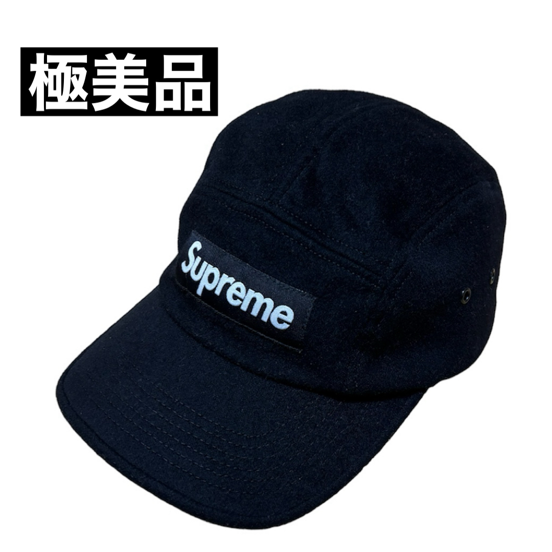 Supreme(シュプリーム)の【極美品】即完売 シュプリーム キャンプ キャップ ウール ブラック 黒 メンズの帽子(キャップ)の商品写真