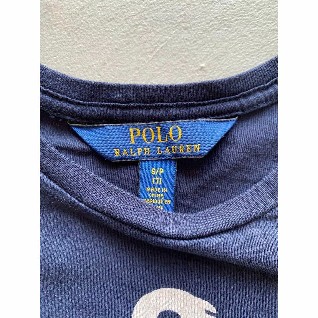 POLO RALPH LAUREN(ポロラルフローレン)のポロラルフローレン ガールズ プリントTシャツ ネイビー (y176) キッズ/ベビー/マタニティのキッズ服女の子用(90cm~)(Tシャツ/カットソー)の商品写真