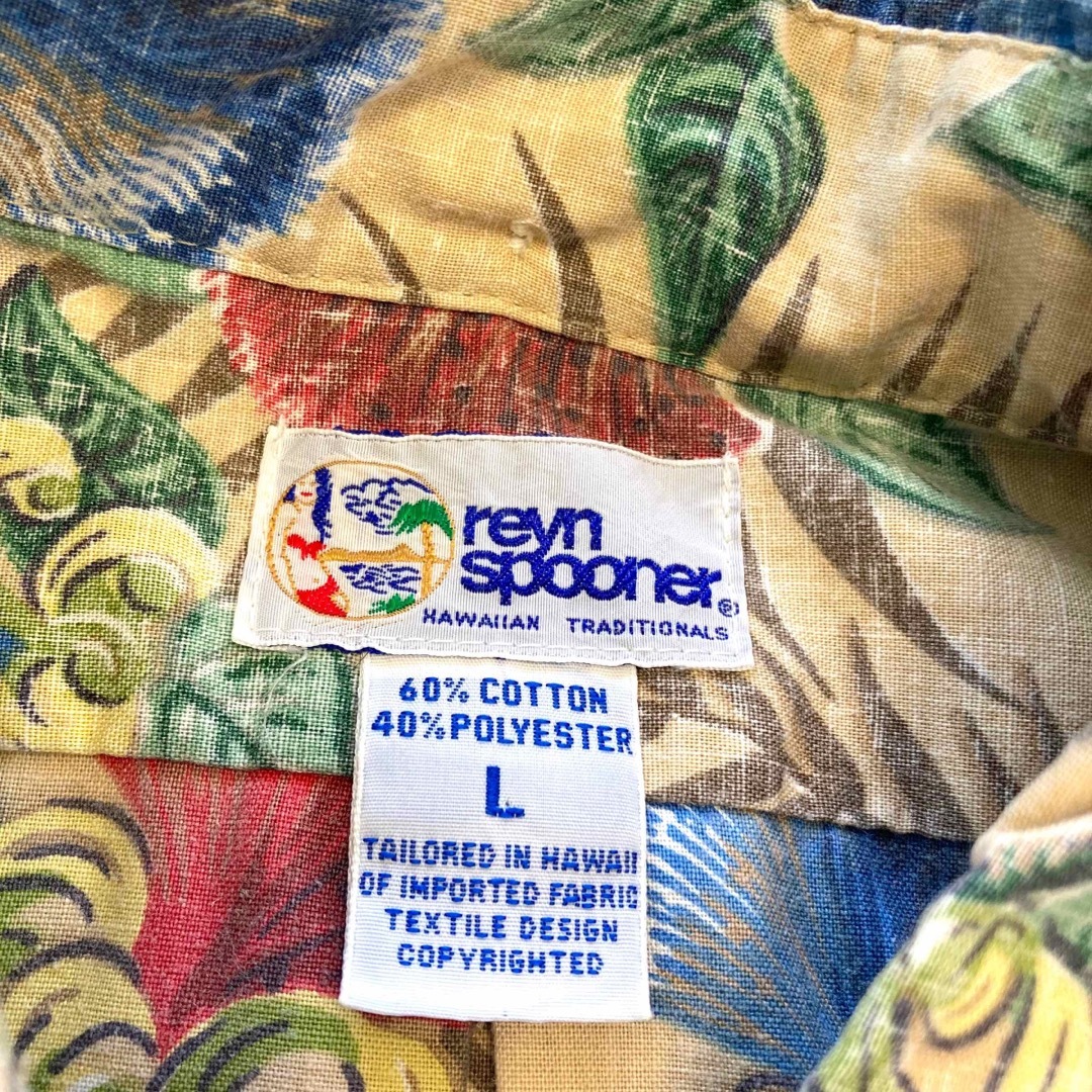 Reyn Spooner(レインスプーナー)の【reyn spooner】90s ビキニタグ レインスプーナー 半袖総柄シャツ メンズのトップス(シャツ)の商品写真