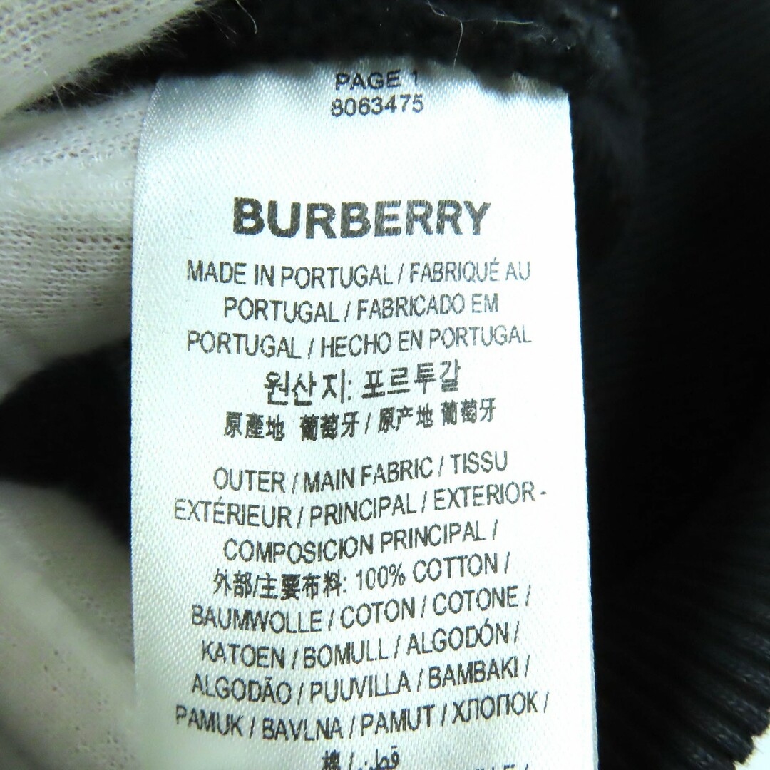 BURBERRY(バーバリー)の良品△BURBERRY バーバリー 2023年製 8063475 PRORSUM LABEL HOODIE ロゴ入り フーデッド スウェット パーカー ブラック M 正規品 レディース レディースのトップス(パーカー)の商品写真