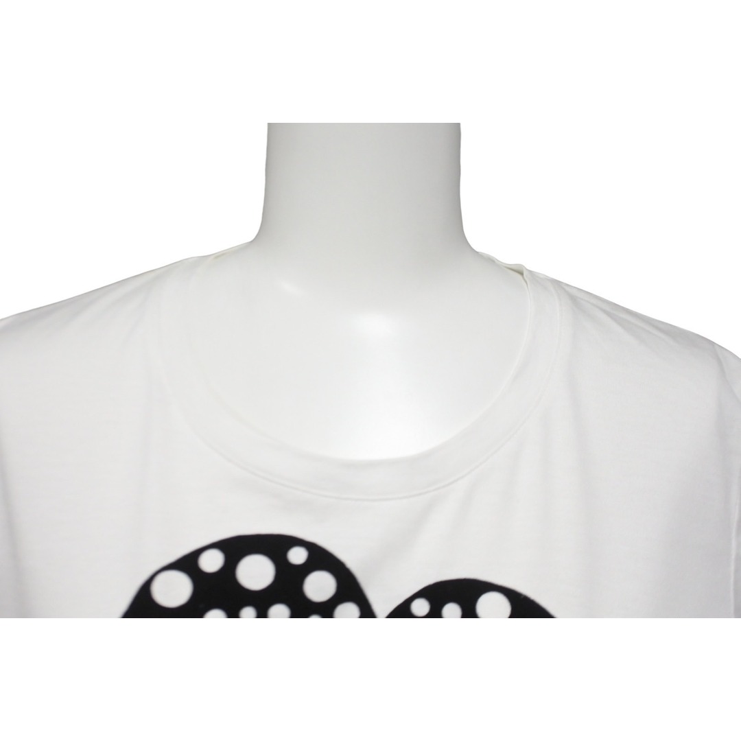 Saint Laurent(サンローラン)のYVES SAINT LAURENT イヴサンローラン ハートロゴ 半袖Ｔシャツ 神戸限定 ホワイト サイズS 美品 中古 62611 レディースのトップス(Tシャツ(半袖/袖なし))の商品写真