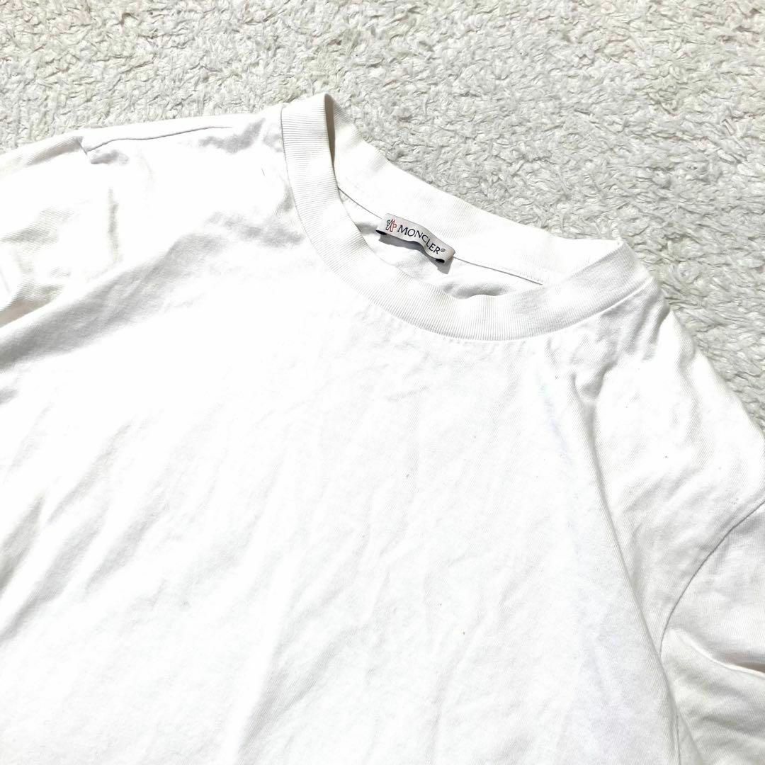 MONCLER(モンクレール)のモンクレール Tシャツ ホワイト 白 コットン ロゴ入り 2020 メンズのトップス(Tシャツ/カットソー(半袖/袖なし))の商品写真