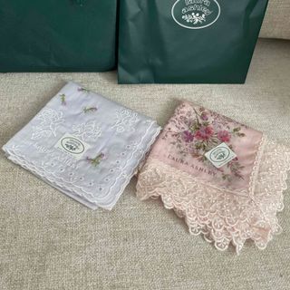 laura ashley ハンカチ2点セット