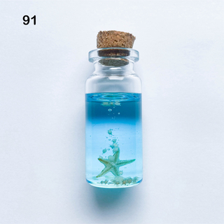 91星の砂ヒトデの小瓶 海の小瓶(インテリア雑貨)