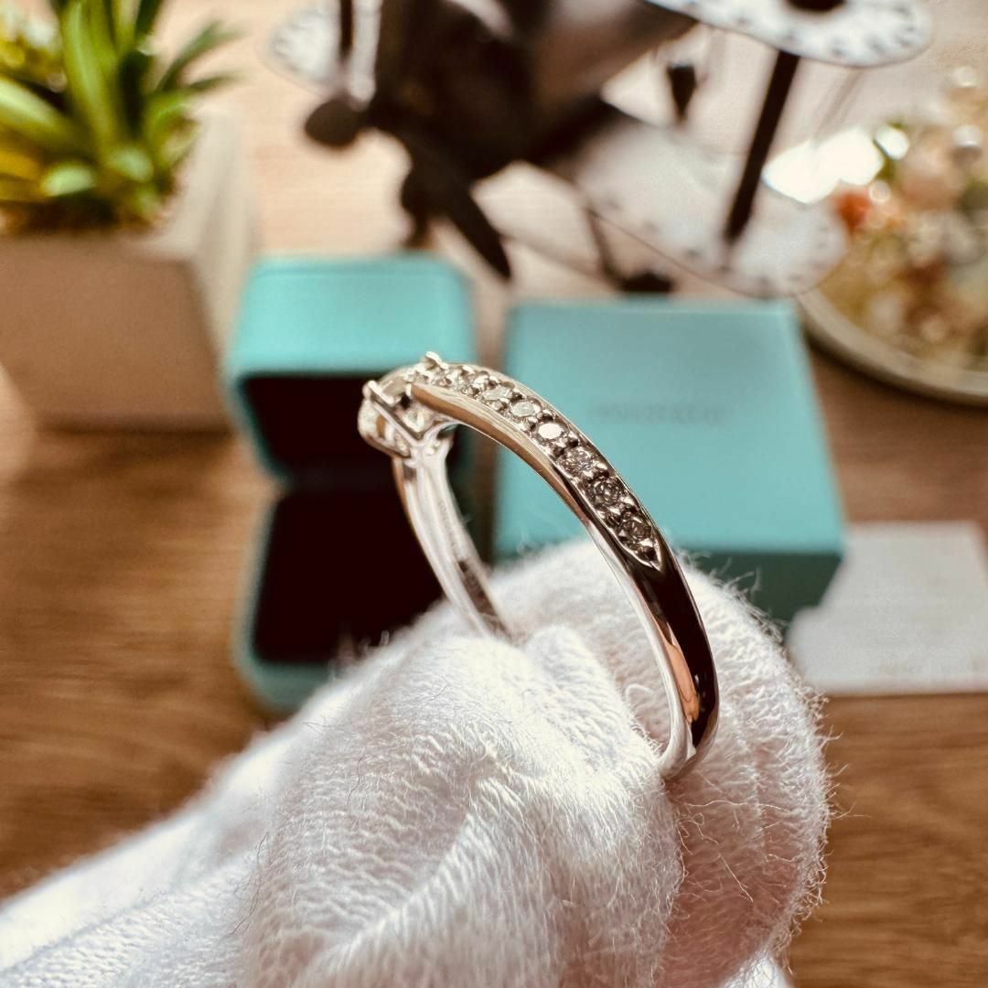 Tiffany & Co.(ティファニー)の◇ティファニー◇ハーモニー ハーフサークル ダイヤ リング 950 0.25 7 レディースのアクセサリー(リング(指輪))の商品写真