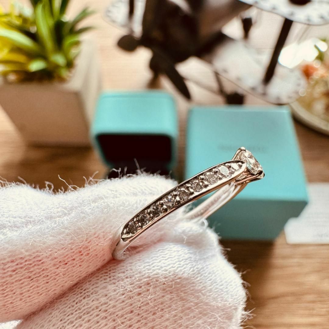 Tiffany & Co.(ティファニー)の◇ティファニー◇ハーモニー ハーフサークル ダイヤ リング 950 0.25 7 レディースのアクセサリー(リング(指輪))の商品写真