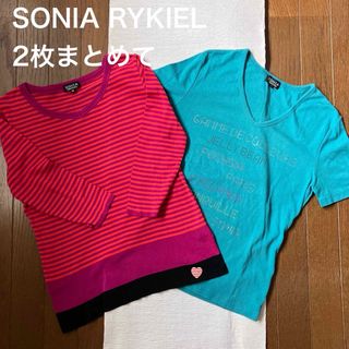 ソニアリキエル(SONIA RYKIEL)のused  SONIA RYKIEL 半袖カットソー&七分袖カットソー(Tシャツ/カットソー(半袖/袖なし))