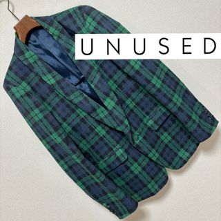 UNUSED - 良品■UNUSED アンユーズド■タータンチェック タキシード ジャケット 1