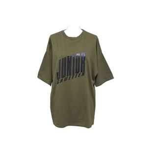 ジャンポールゴルチエ(Jean-Paul GAULTIER)のJUNIOR GAULTIER ジュニア ゴルチエ ロゴプリント半袖Tシャツ カーキ サイズM コットン 美品 中古 62613(Tシャツ(半袖/袖なし))