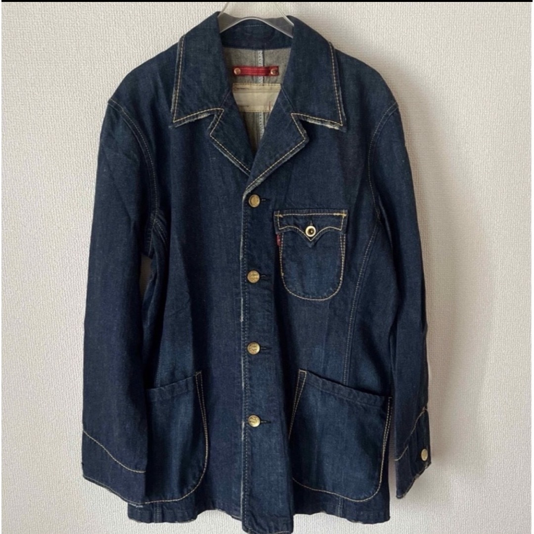 Levi's(リーバイス)のリーバイスレッドループ カバーオール デニムジャケット Gジャン Lサイズ メンズのジャケット/アウター(Gジャン/デニムジャケット)の商品写真