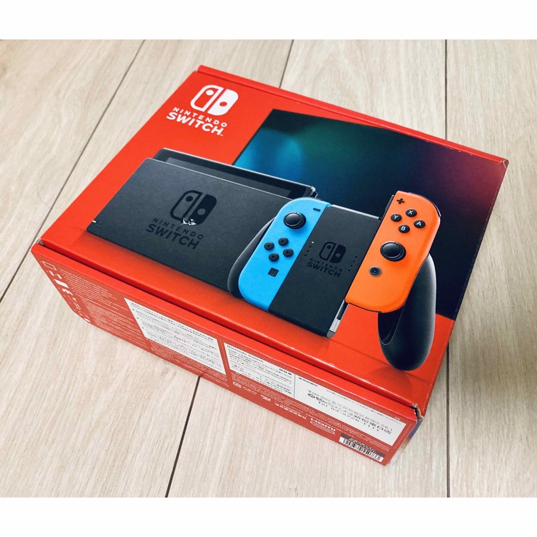 Nintendo Switch(ニンテンドースイッチ)の【空箱です！】ニンテンドースイッチ　新型 エンタメ/ホビーのゲームソフト/ゲーム機本体(その他)の商品写真