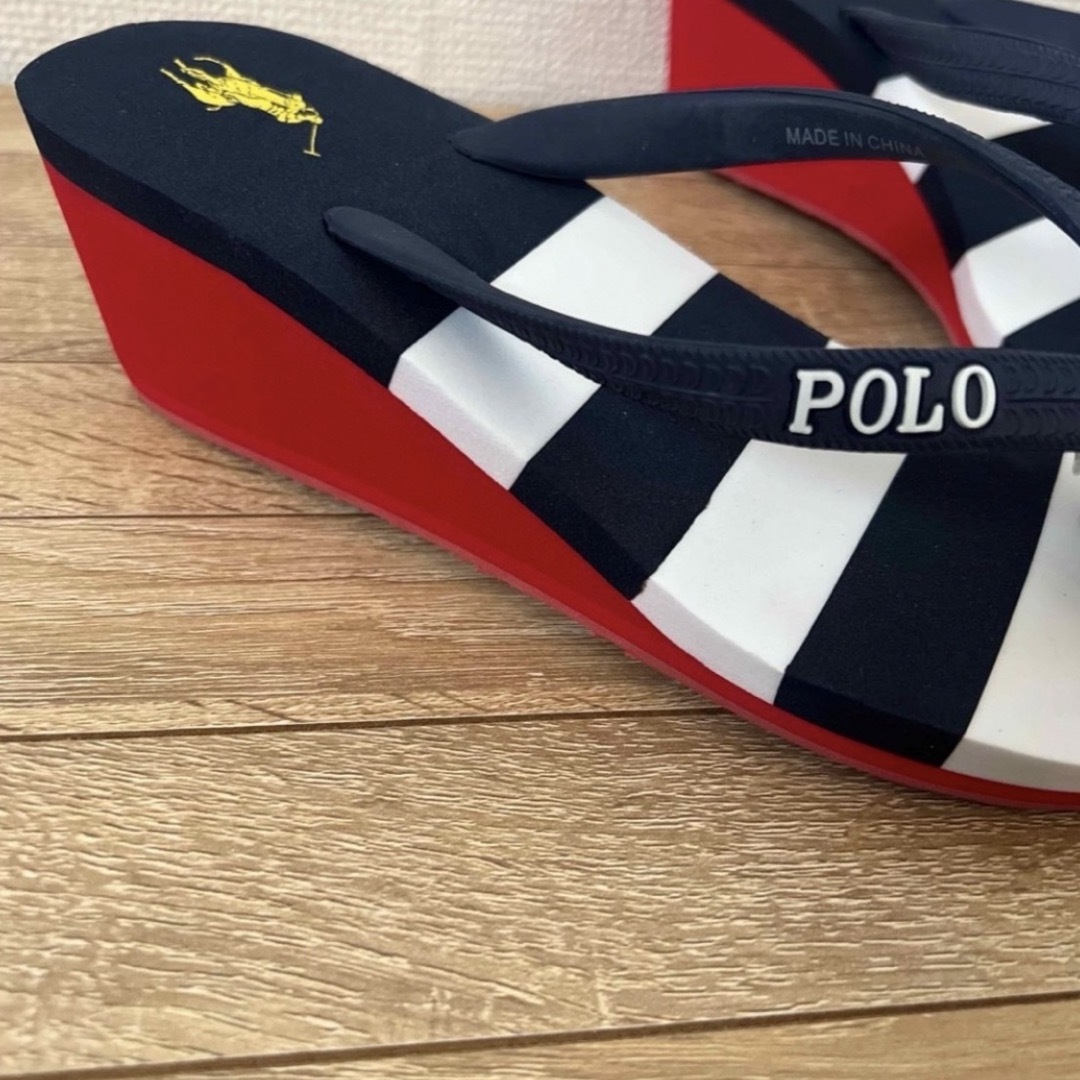 POLO RALPH LAUREN(ポロラルフローレン)の●新品●Polo Ralph Lauren サンダル 厚底 25cm レディースの靴/シューズ(サンダル)の商品写真