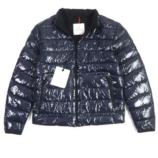 モンクレール(MONCLER)の未使用品▼MONCLER モンクレール 21SS AGAR WZIP ロゴワッペン付き ダウンジャケット ネイビー 2 ハンガー付き 正規品 メンズ(ダウンジャケット)