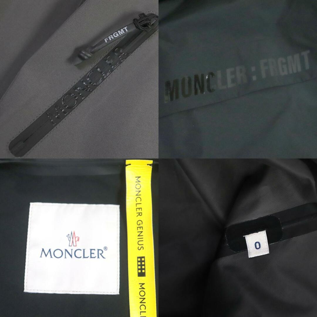 未使用品▼MONCLER GENIUS 7 モンクレール ジーニアス 7 Fragment フラグメント 21AW NEMBUS LONG COAT フード付き ロング丈 ショップコート ミリタリーコート グレー ブラック 0 正規品 メンズ メンズのジャケット/アウター(ミリタリージャケット)の商品写真