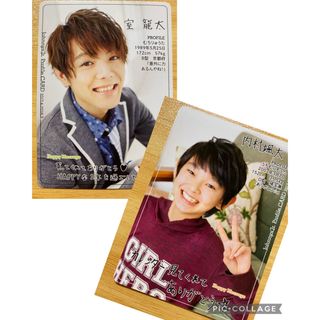 ジャニーズジュニア(ジャニーズJr.)のJohnnys Jr. PROFILE CARD　内村颯太・室龍太(アイドルグッズ)