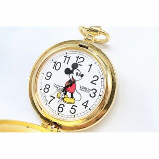 SEIKO - 【W140-59】動作品 セイコー ローラス ディズニー ミッキー懐中時計