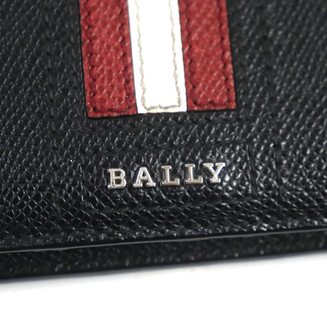 Bally(バリー)の極美品▼BALLY バリー 6218067 TALIRO.LT10 レザー ロゴ金具付き ストライプ ロングウォレット 2つ折り  長財布 ブラック 箱付き メンズ メンズのファッション小物(長財布)の商品写真