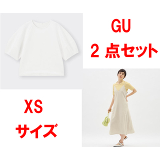 ジーユー(GU)のGU トップス ワンピース 2点セット(Tシャツ(半袖/袖なし))