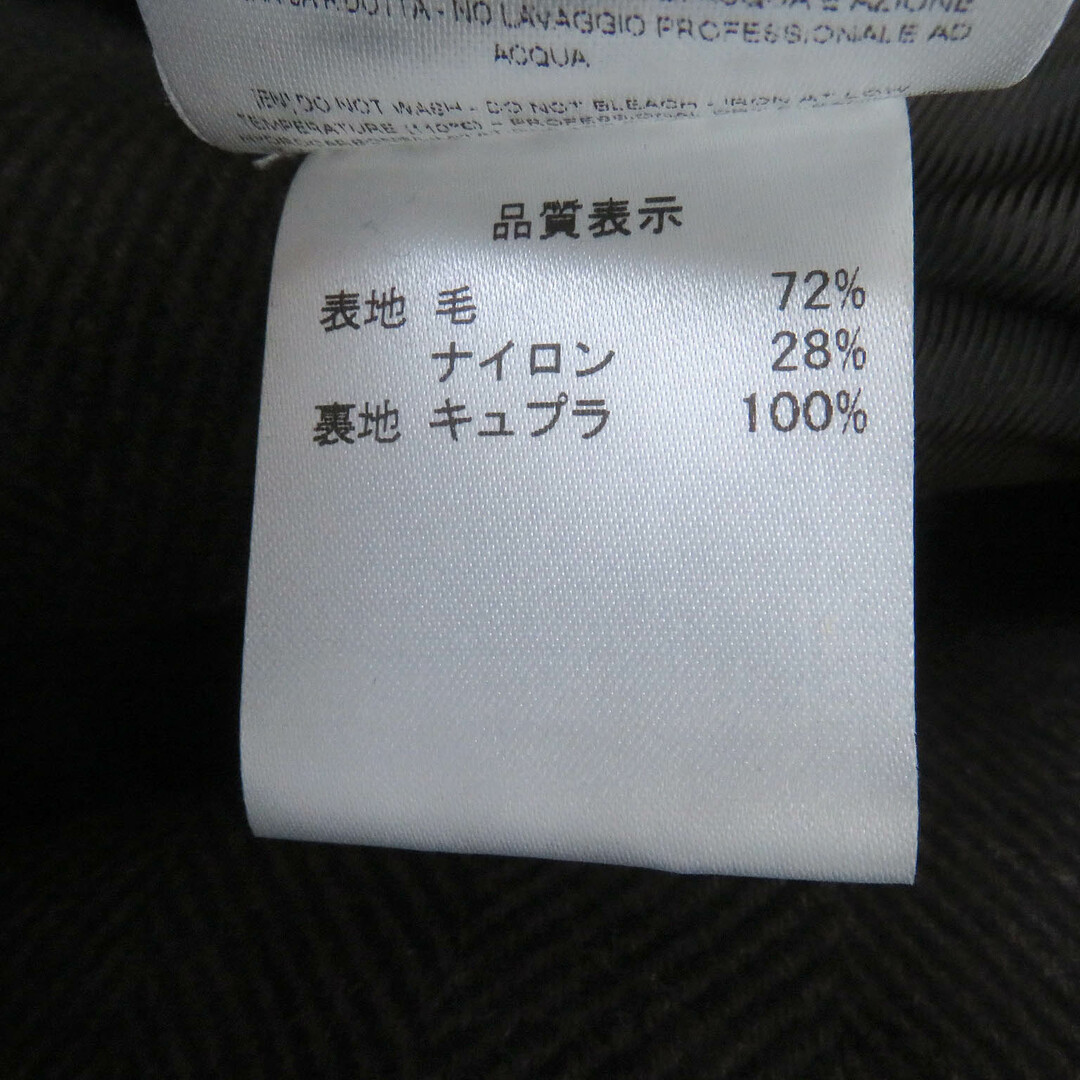 未使用品□De Petrillo デ ペトリロ バージンウール ヘリンボーン ロング丈 チェスターコート ブラウン 46 イタリア製 正規品 メンズ メンズのジャケット/アウター(チェスターコート)の商品写真