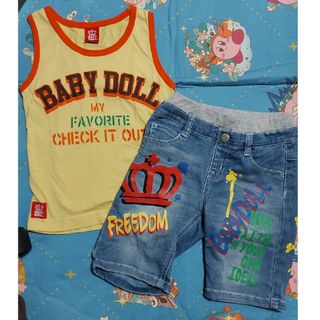 ベビードール(BABYDOLL)のBABYDOLLのタンクトップ　ハーフパンツ二枚セット(Tシャツ/カットソー)