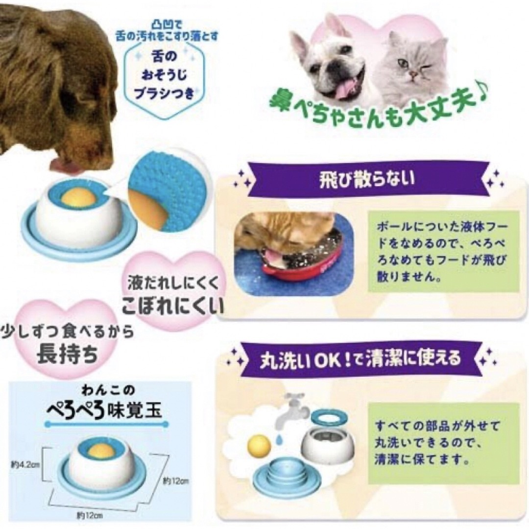 DoggyMan(ドギーマン)のドギーマン　食器　液体専用食器　わんこのペロペロ味覚玉　液体フード付き　★新品★ その他のペット用品(犬)の商品写真