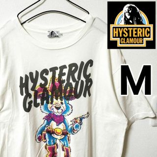 ヒステリックグラマー(HYSTERIC GLAMOUR)のヒステリックグラマー ホワイト ヒスベアTシャツ クマ 半袖Tシャツ メンズM(Tシャツ/カットソー(半袖/袖なし))