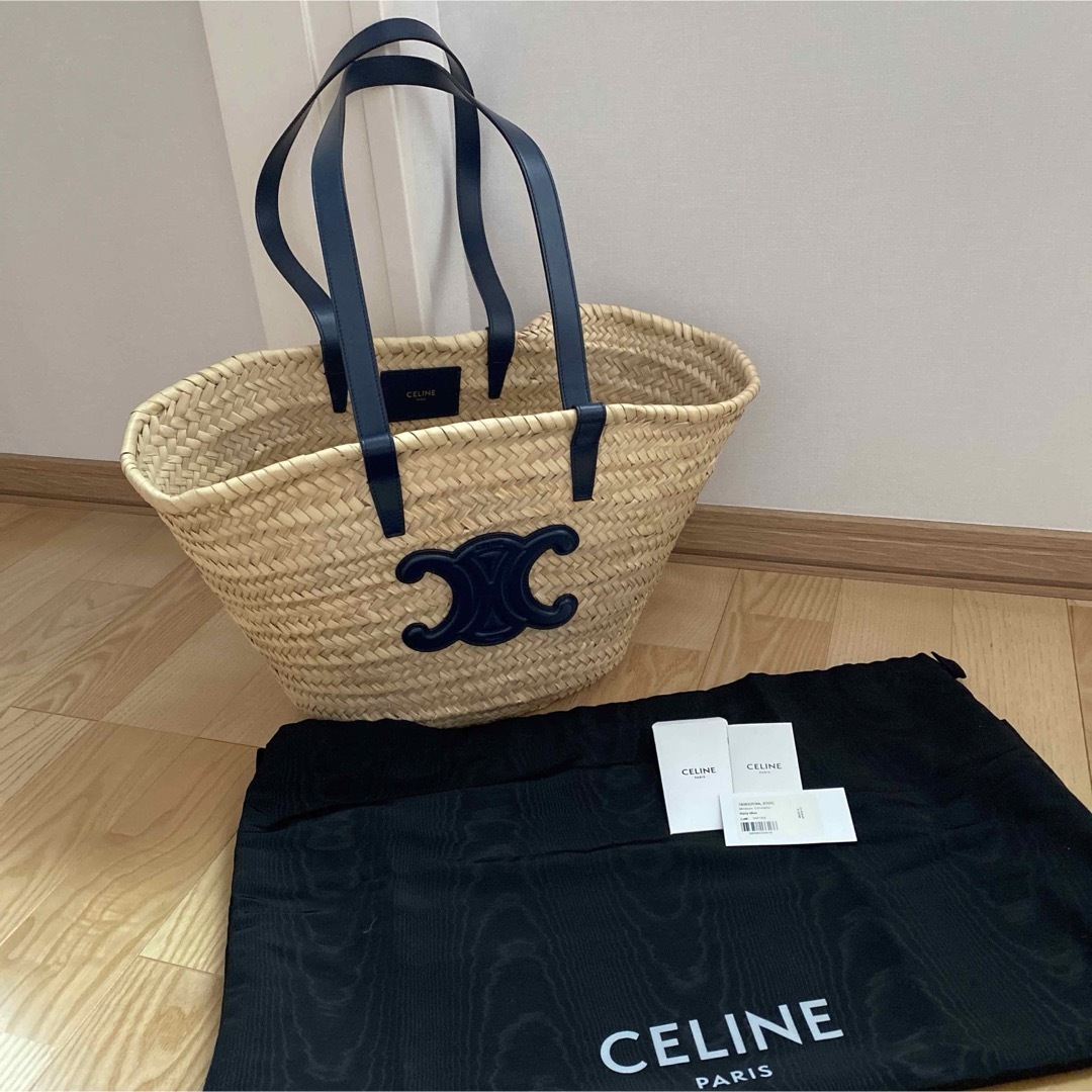 celine(セリーヌ)のCELINE セリーヌトリオンフ　かごバック レディースのバッグ(かごバッグ/ストローバッグ)の商品写真