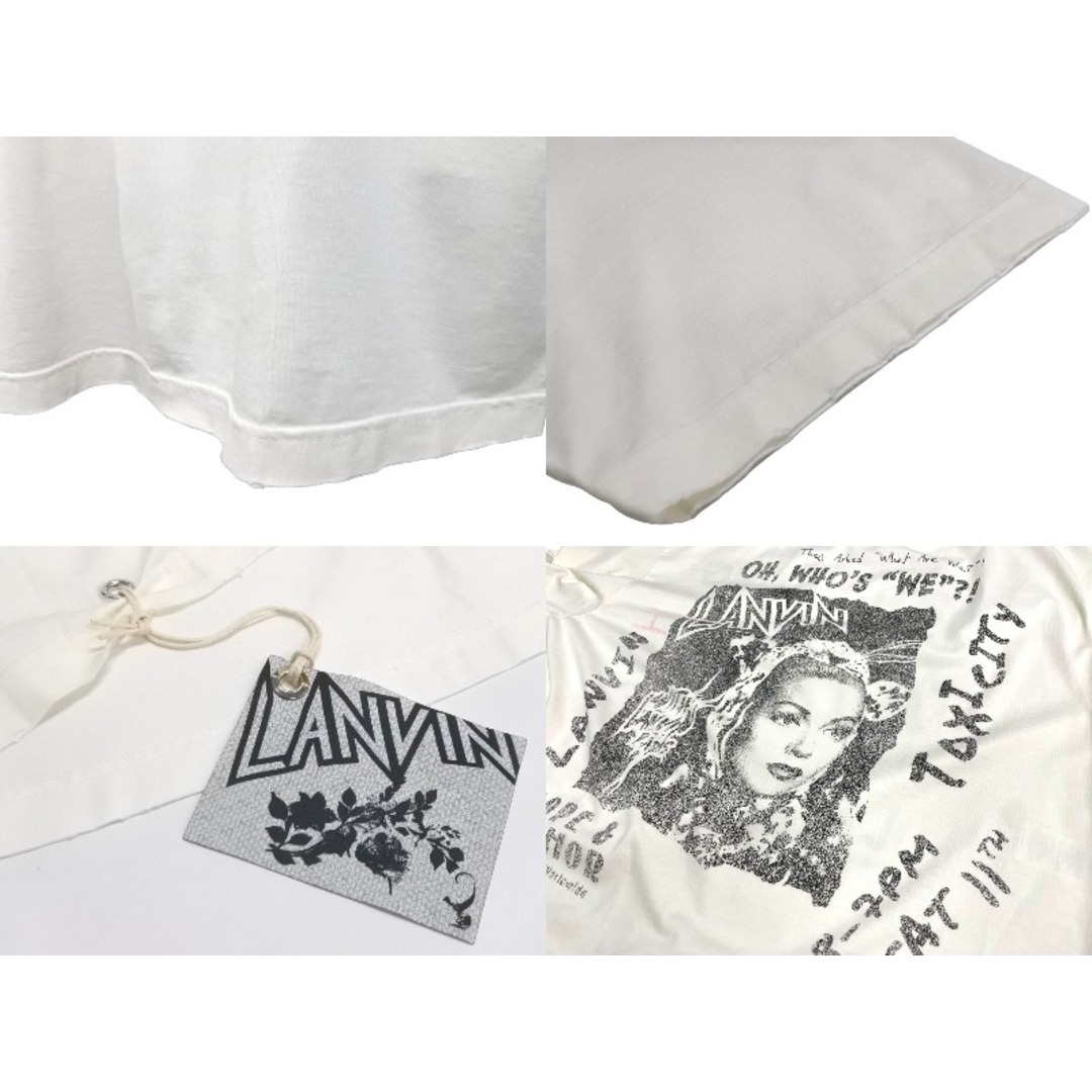 LANVIN(ランバン)の極美品 LANVIN ランバン Futureコラボ 半袖Ｔシャツ RU-TS0026-J117-P24-074 ホワイト サイズL 中古 62790 レディースのトップス(Tシャツ(半袖/袖なし))の商品写真