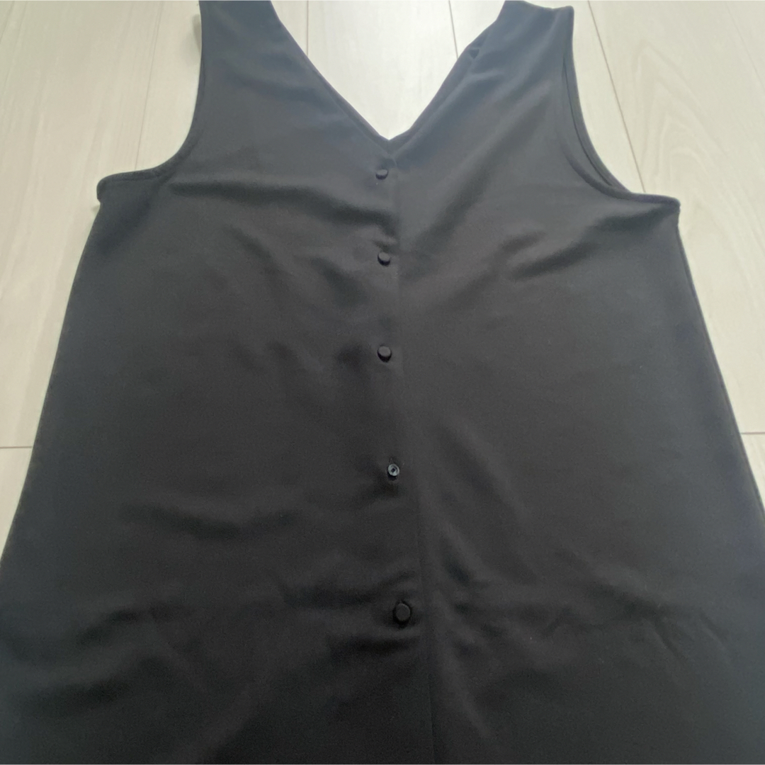 ap retro  アプレトロ　ジャンパードレス　 Fサイズ　黒色　BLACK  レディースのワンピース(ロングワンピース/マキシワンピース)の商品写真