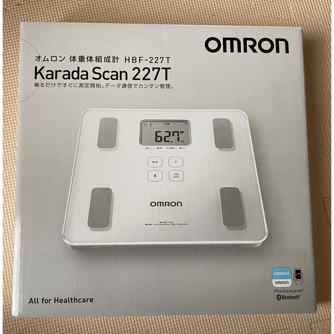 OMRON(オムロン)の新品　オムロン　体重計　体組成計　 スマホ/家電/カメラの美容/健康(体重計/体脂肪計)の商品写真