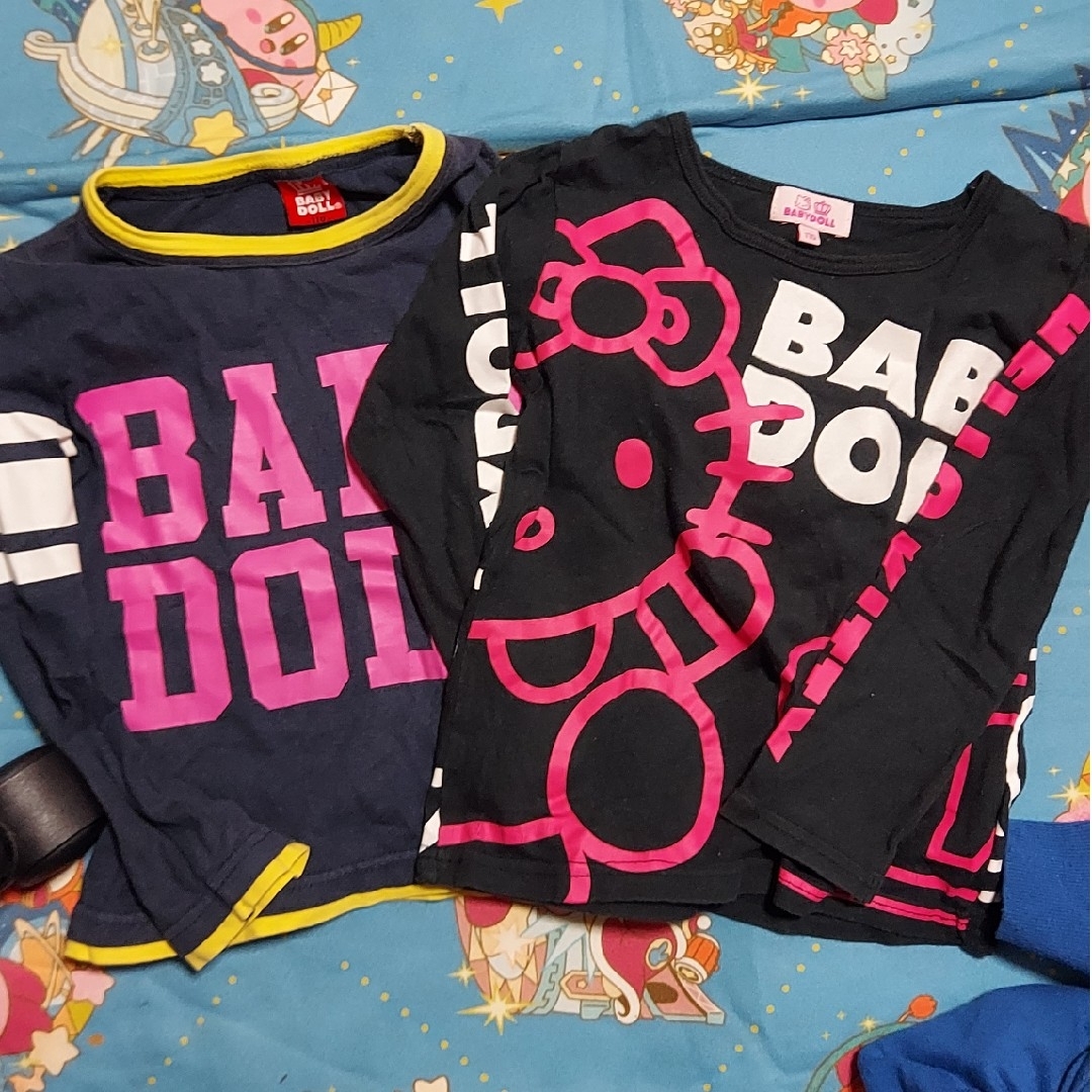 BABYDOLL(ベビードール)のBABYDOLL 　ロングTシャツ　２枚セット キッズ/ベビー/マタニティのキッズ服女の子用(90cm~)(Tシャツ/カットソー)の商品写真