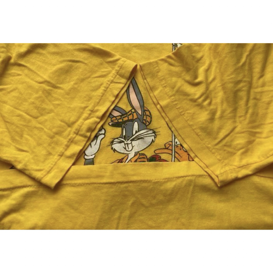 VINTAGE(ヴィンテージ)の90s looney tunes Warner movie 黄 Tシャツ XL メンズのトップス(Tシャツ/カットソー(半袖/袖なし))の商品写真