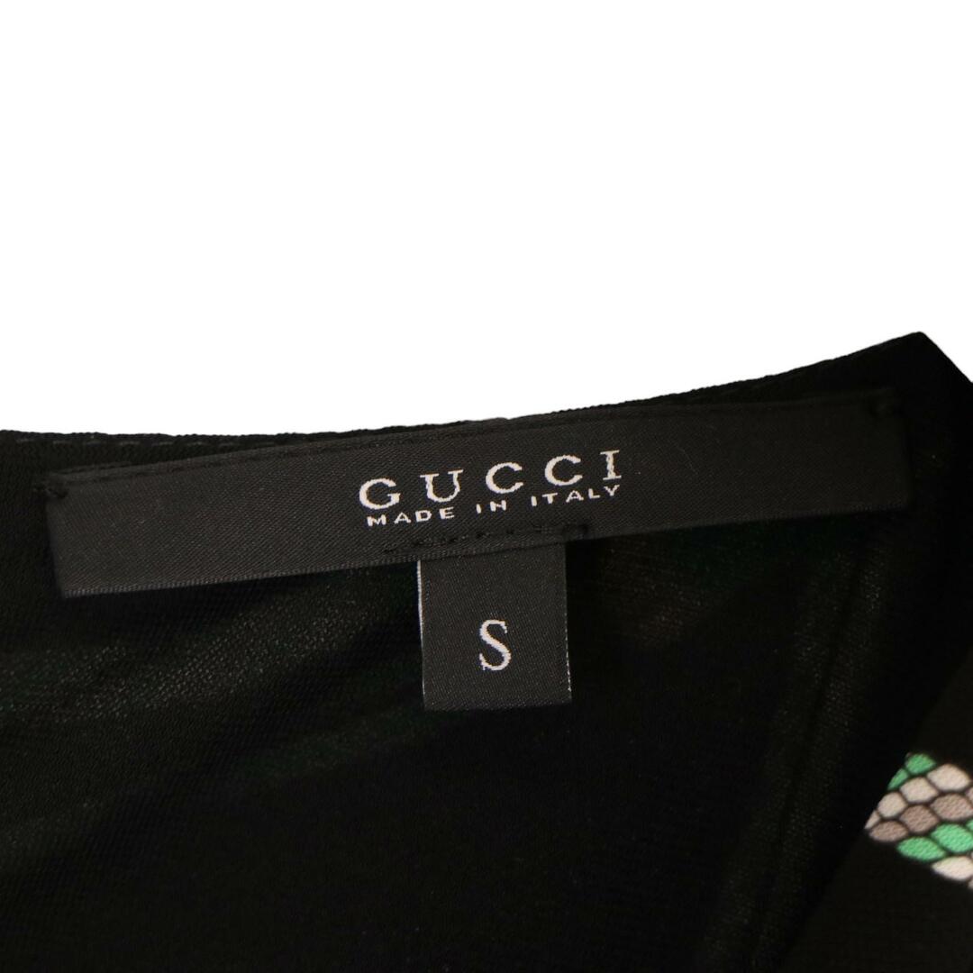 Gucci(グッチ)のグッチ ﾌﾞﾗｯｸ 291964 ﾛｰﾌﾟ柄 ﾉｰｽﾘｰﾌﾞﾄﾞﾚｽ S レディースのワンピース(その他)の商品写真