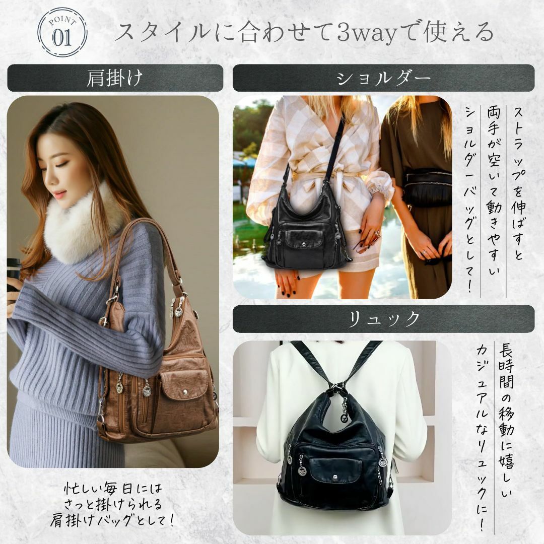 【色: ブラウン】[TochiKochi] トッチコッチ ショルダーバッグ レデ レディースのバッグ(その他)の商品写真