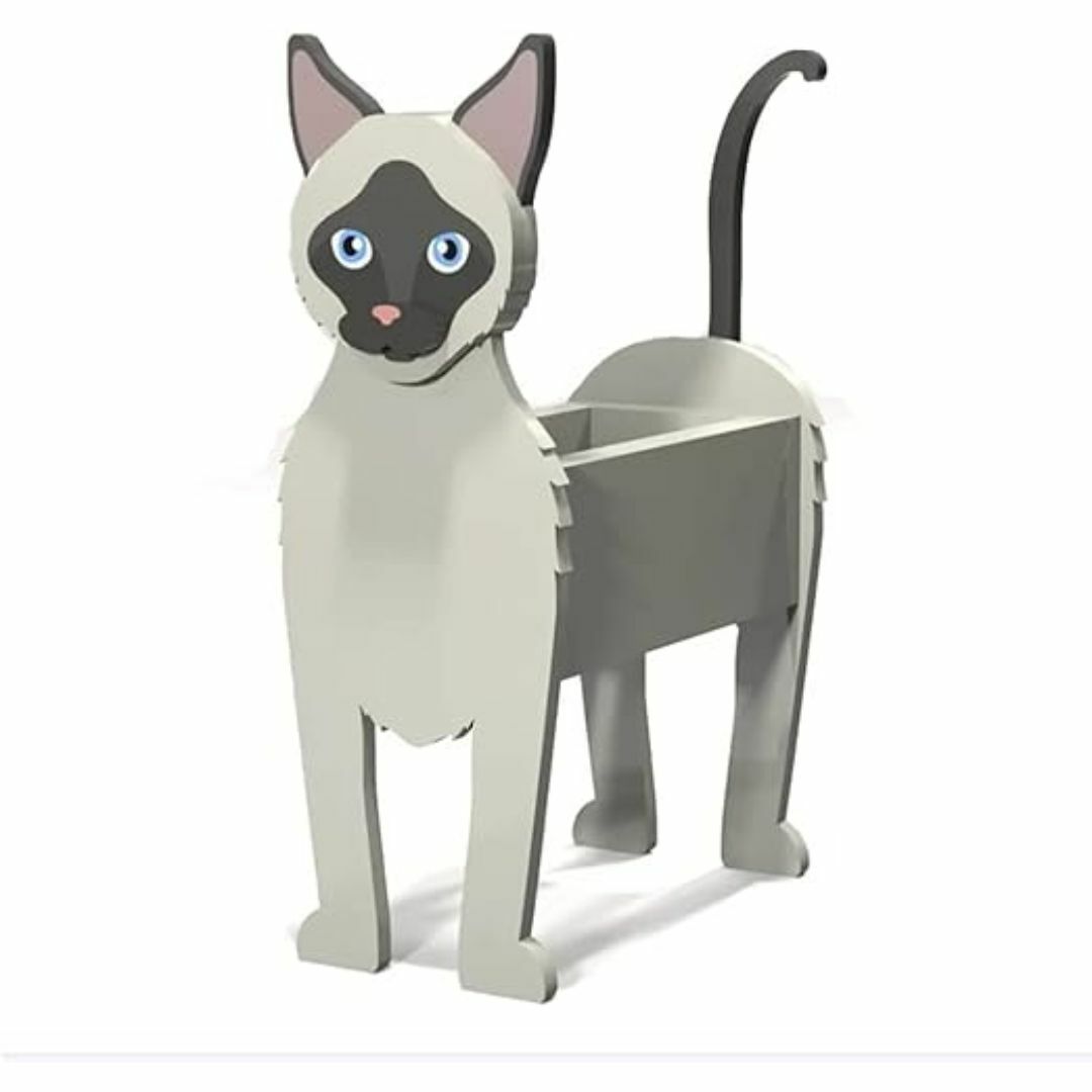 ラスト１個！【大人気】シャム猫　サイアミーズ　プランター　鉢植え　鉢　ガーデン その他のペット用品(猫)の商品写真