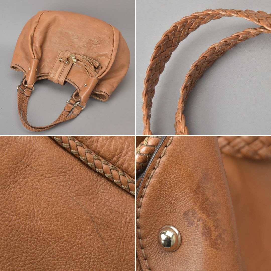 Gucci(グッチ)のGUCCI◇グッチ マラケシュ トートバッグ レザー ブラウン Gチャーム レディースのバッグ(ショルダーバッグ)の商品写真