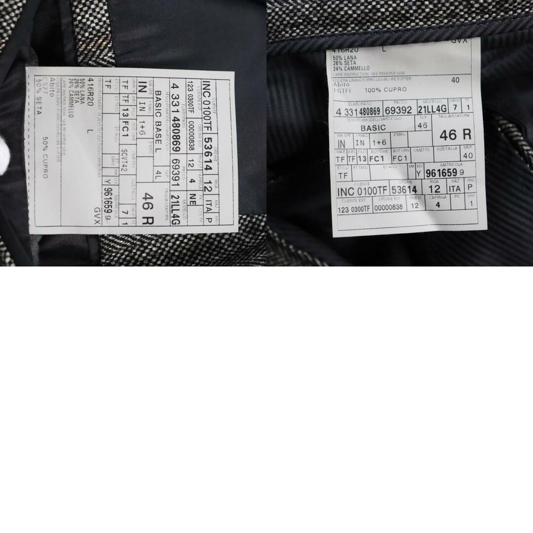 TOM FORD(トムフォード)の極美品●TOM FORD トムフォード シルク・カシミヤ混 ピークドラペル セットアップ シングルスーツ グレー系 46 イタリア製 メンズ メンズのスーツ(セットアップ)の商品写真