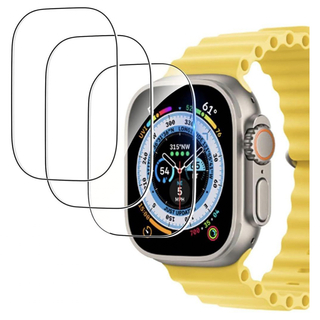 【3枚入り】Apple Watch Ultra用 ガラスフィルム 49mm(その他)