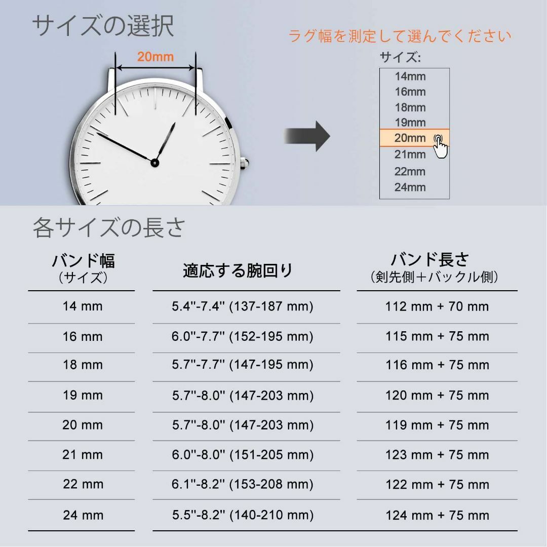 【色:ブラック_サイズ:14mm】[WOCCI]ラバーベルト シリコン14mm  その他のその他(その他)の商品写真