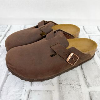 ビルケンシュトック(BIRKENSTOCK)の《極美品》ビルケンシュトック ボストン オイルドレザー ブラウン 23cm(サンダル)