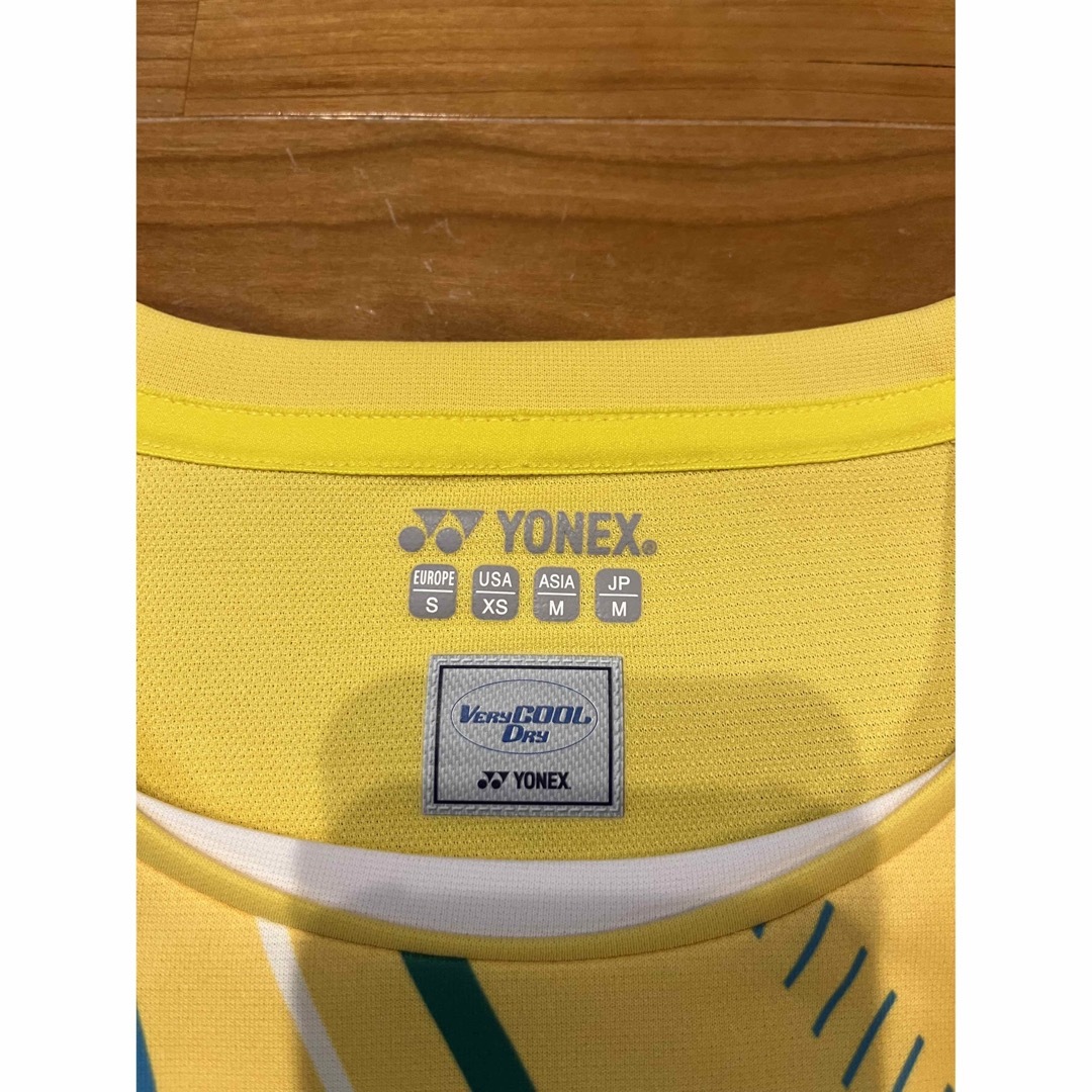 YONEX(ヨネックス)のヨネックス　ゲームシャツ　Mサイズ　美品　半袖ウェア スポーツ/アウトドアのスポーツ/アウトドア その他(バドミントン)の商品写真