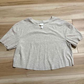 エイチアンドエム(H&M)のH&M 半袖　カットソー　クロップド丈(Tシャツ(半袖/袖なし))