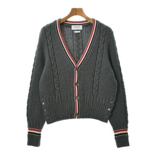 THOM BROWNE - THOM BROWNE トムブラウン カーディガン 1(S位) グレー 【古着】【中古】