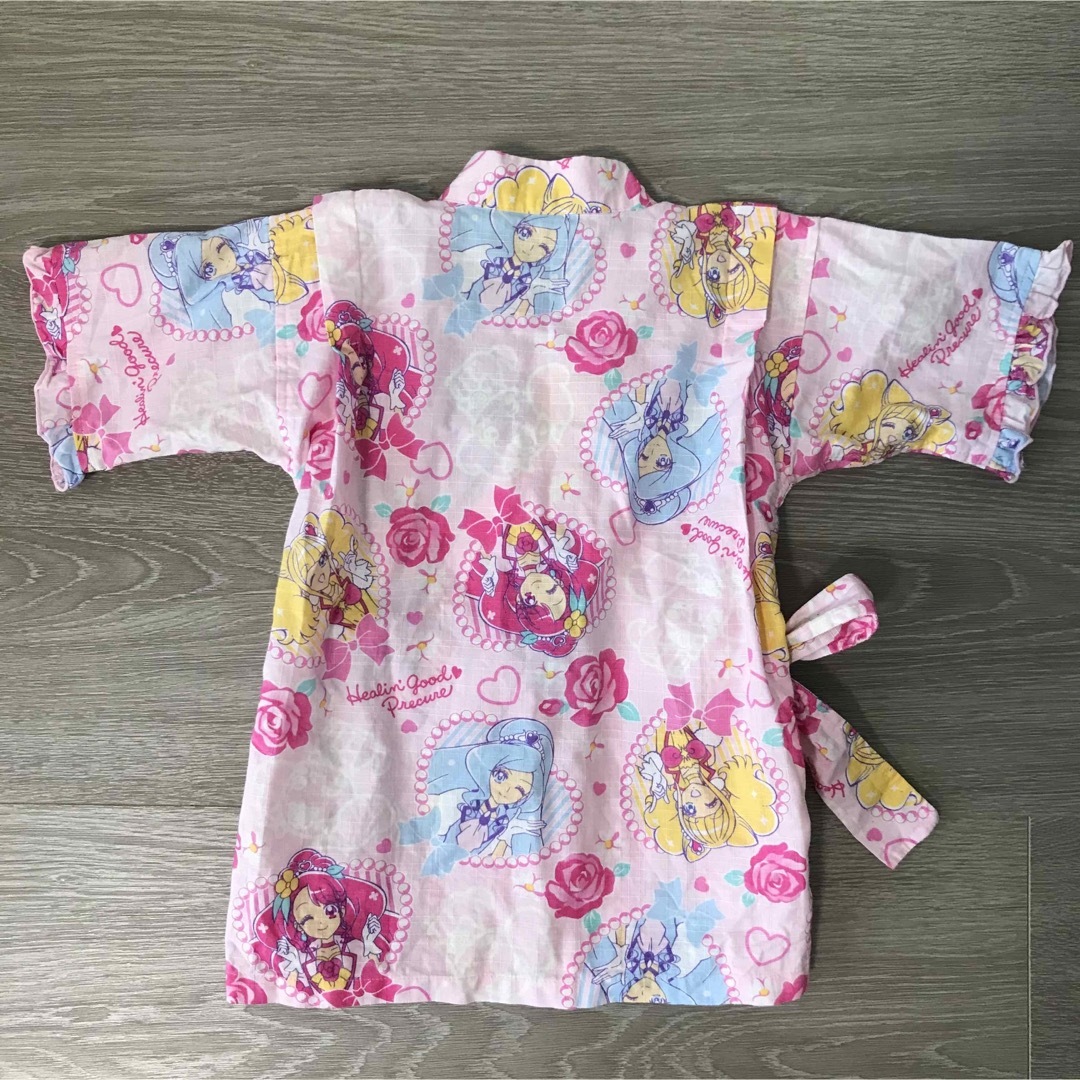 ヒーリングっどプリキュア  甚平 光る甚平 美品 キッズ/ベビー/マタニティのキッズ服女の子用(90cm~)(甚平/浴衣)の商品写真