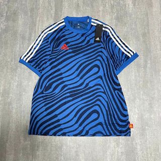 アディダス(adidas)の【未使用タグ付き】Tシャツ アディダス パフォーマンスロゴ ゼブラ柄 S(Tシャツ/カットソー(半袖/袖なし))