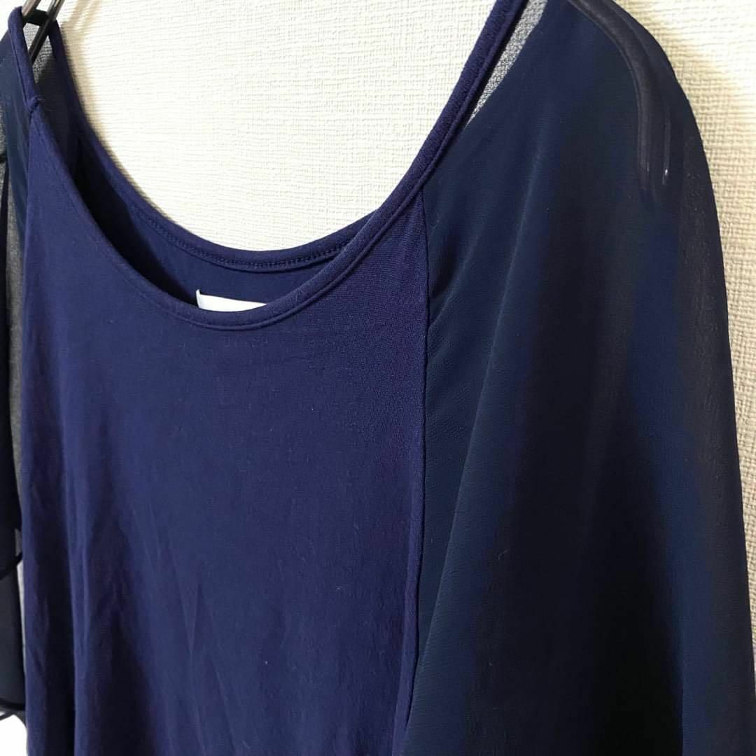 Stella McCartney(ステラマッカートニー)の美品　STELLA McCARTNEY ステラマッカートニー　トップス　透け感 レディースのトップス(Tシャツ(半袖/袖なし))の商品写真