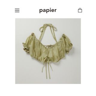 エディットフォールル(EDIT.FOR LULU)のpapier ビスチェ　美品　トップス(カットソー(長袖/七分))