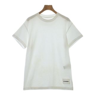 JIL SANDER + ジルサンダープラス Tシャツ・カットソー S 白 【古着】【中古】(カットソー(半袖/袖なし))