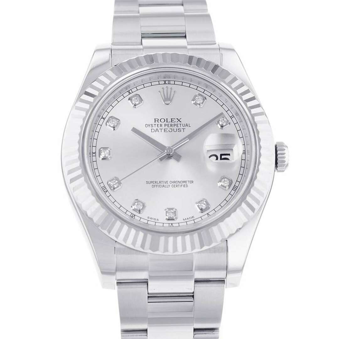 ROLEX(ロレックス)のロレックス デイトジャスト2 116334G ROLEX 腕時計 シルバー文字盤 メンズの時計(腕時計(アナログ))の商品写真