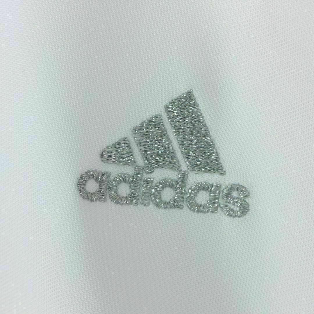 adidas(アディダス)の【希少】アディダス トラックジャケット 白 ジャージ 刺繍ロゴ 古着 入手困難 メンズのトップス(ジャージ)の商品写真